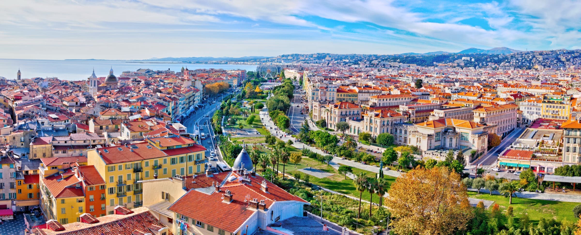 Vue panoramique de Nice